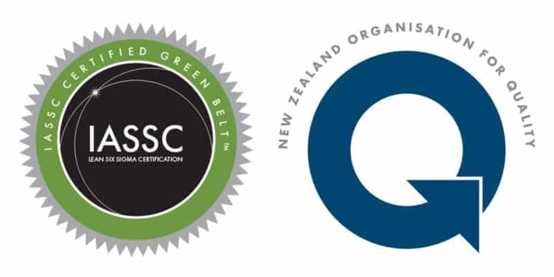 NZOQ IASSC Green Belt logo | Thornley Group