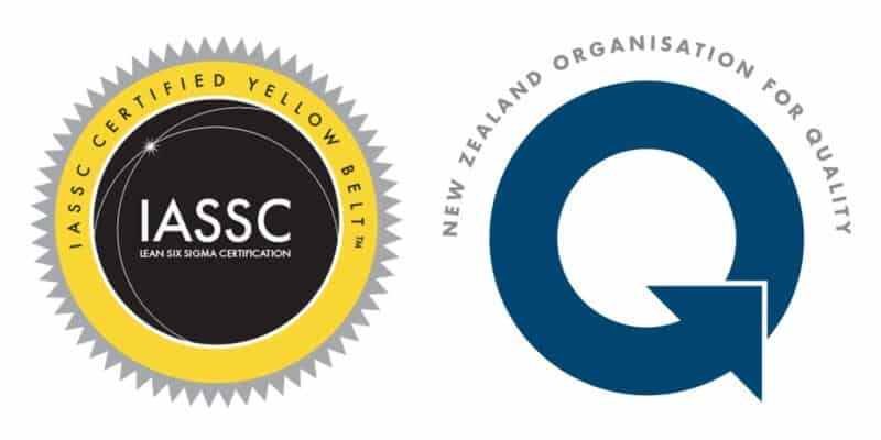 NZOQ IASSC Yellow Belt logo | Thornley Group